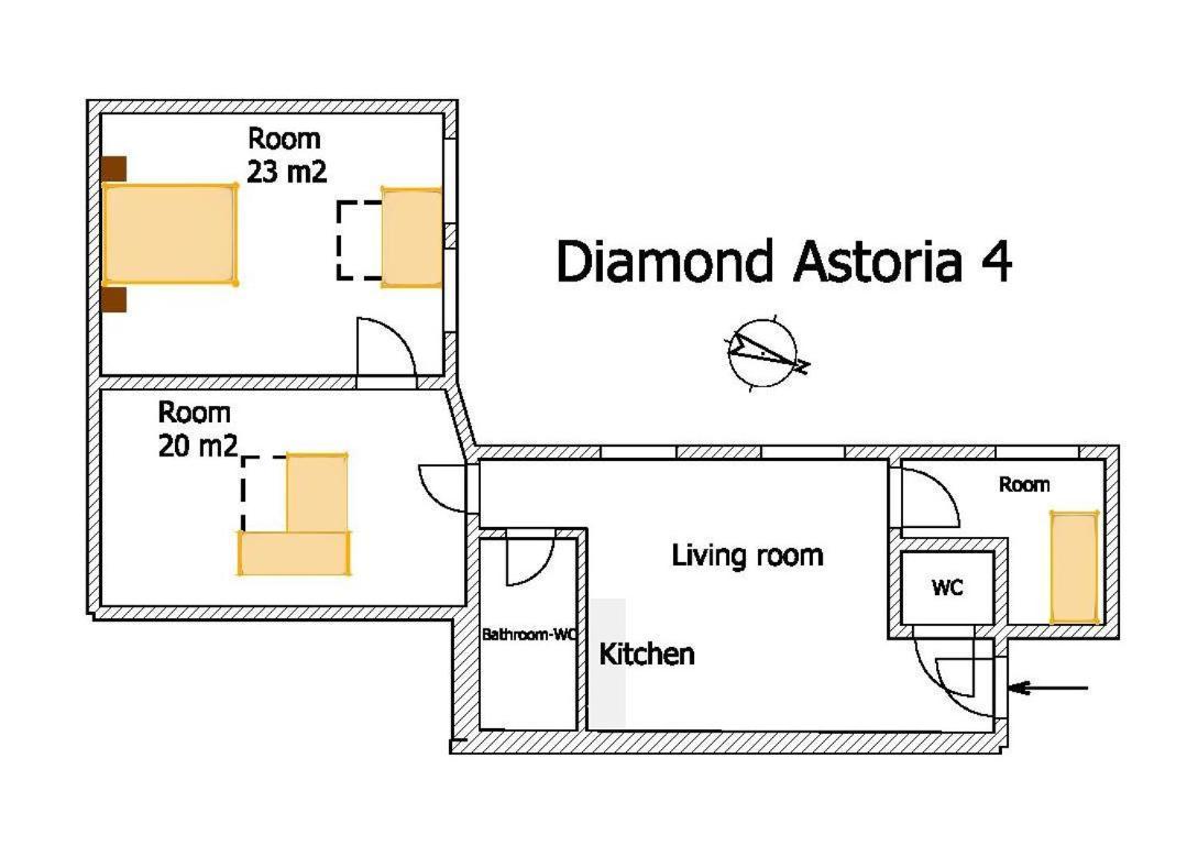 Апартаменты Diamond Astoria 4 Будапешт Экстерьер фото